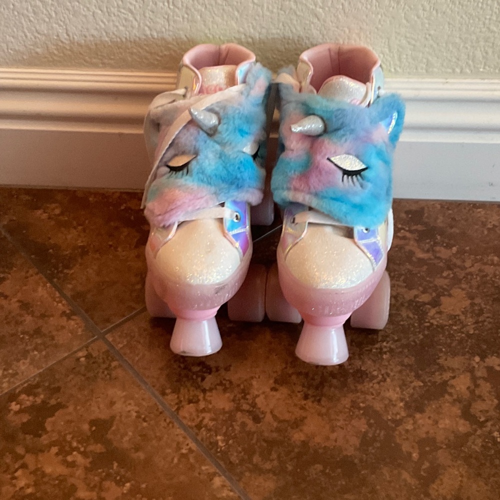 Skechers Pink and Blue Unicorn Roller Skates